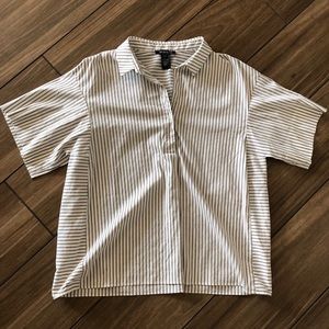 Lafayette 148 New York button down short sleeves